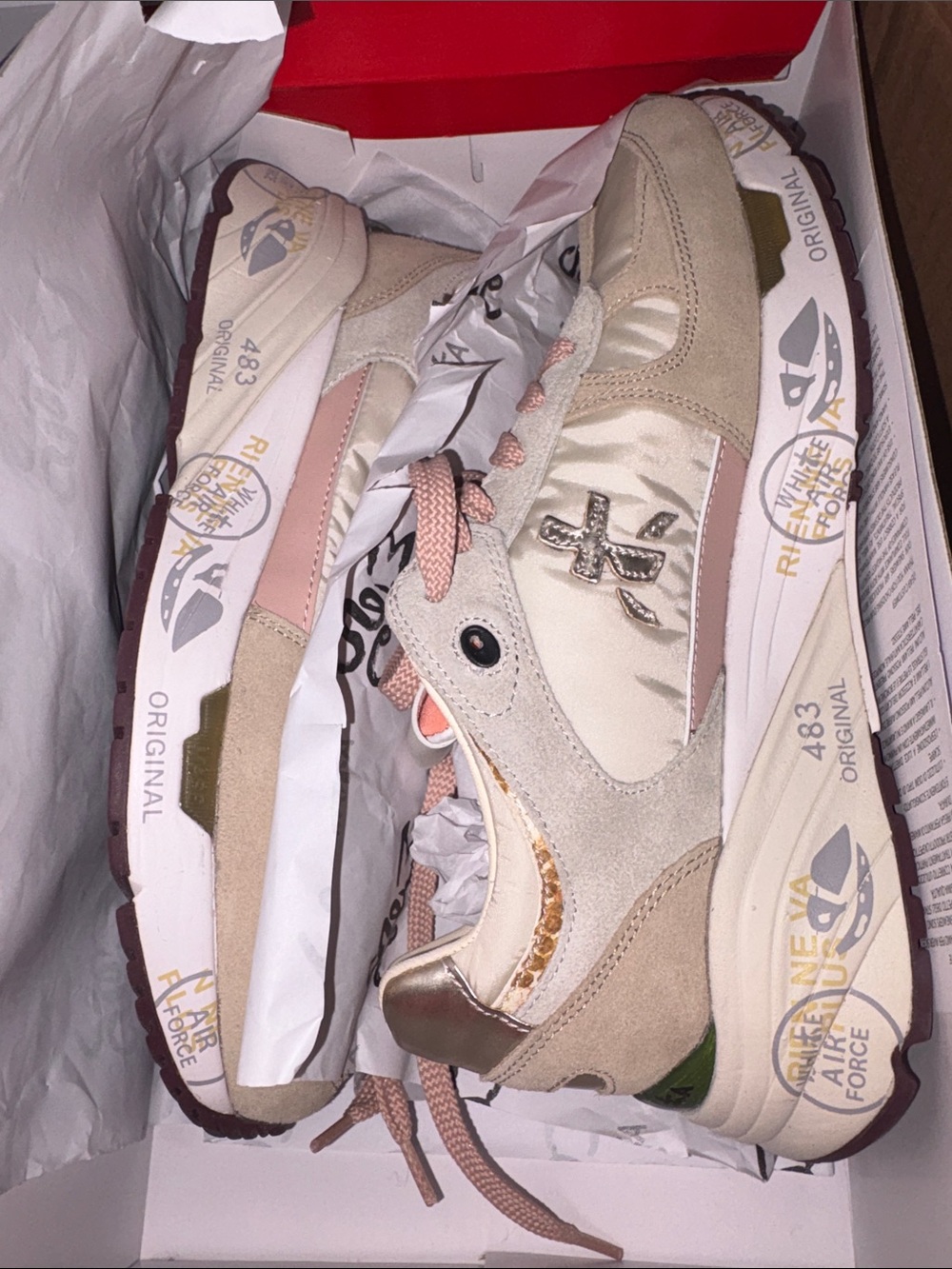 Premiata Mased 8116 Sneakers ivory beige NWT 38 / 37 available - Picture 5 of 5
